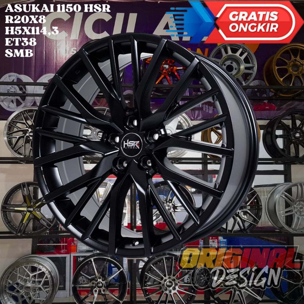 Velg Mobil Ring 20 HSR ASUKAI R20 UNTUK ACCORD CAMRY CRV CX5 CRZ ALMAZ