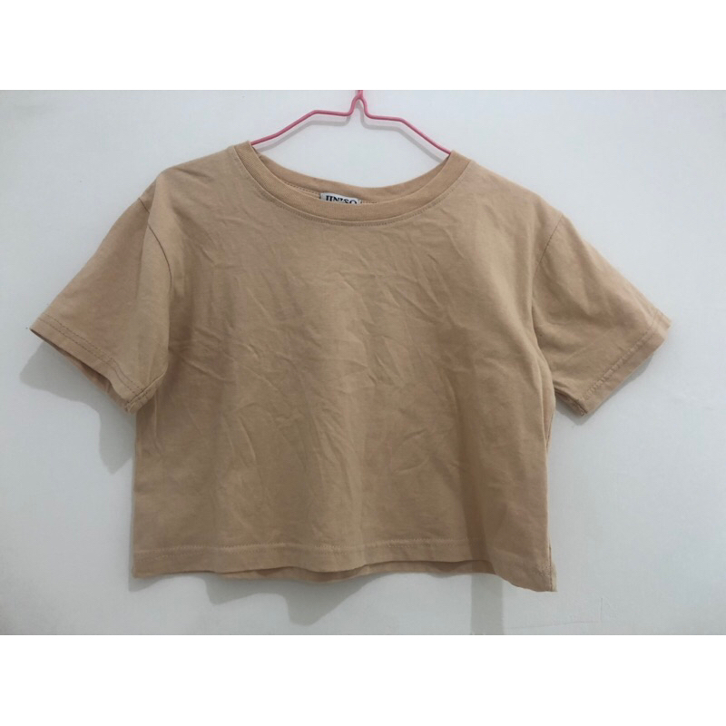 Preloved kaos crop top jiniso