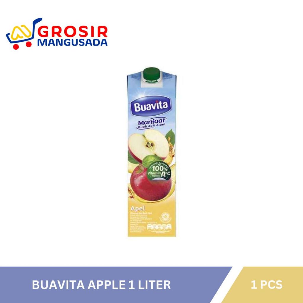 

Buavita Apple Juice Minuman Jus Buah Apel Asli 1 Liter