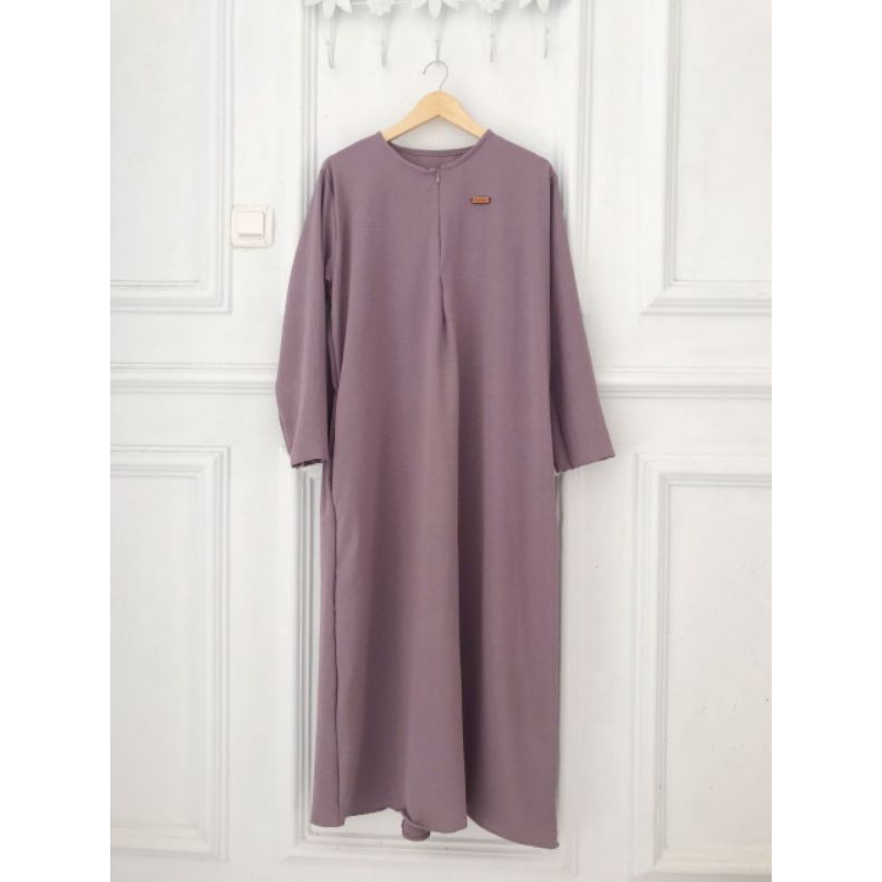 [BEST SELLER] Daily Polos Long Busui | Gamis Simple Abaya-Purple
