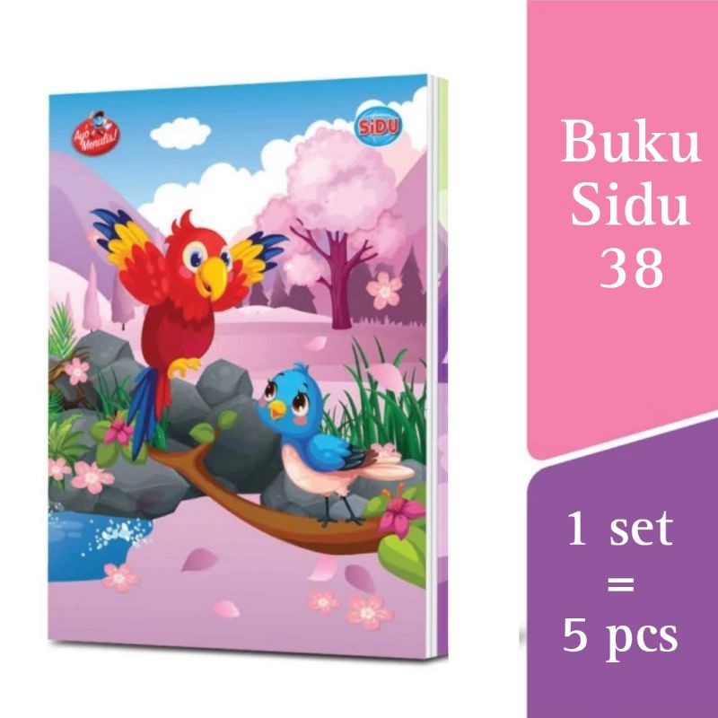 

Buku tulis sidu 38 lembar ( satu set isi 5pcs buku) / Buku sinar dunia 38 / buku sidu 38