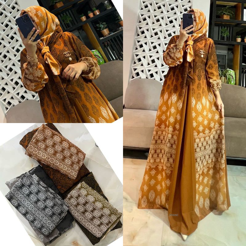 Gamis set hijab alya