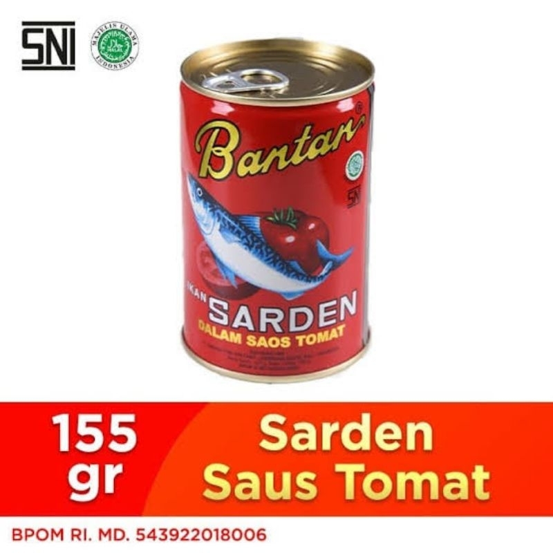 

Sarden Bantan Saus Tomat 155gr | ED 2026