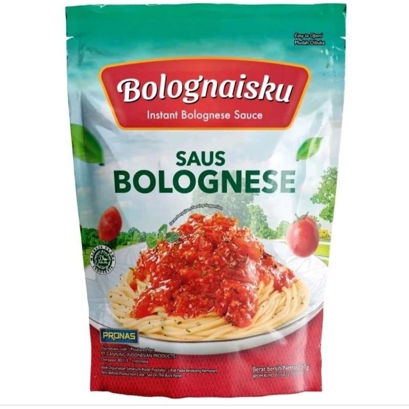 

Bolognaiseku Saus Bolognese Instant 250Gram