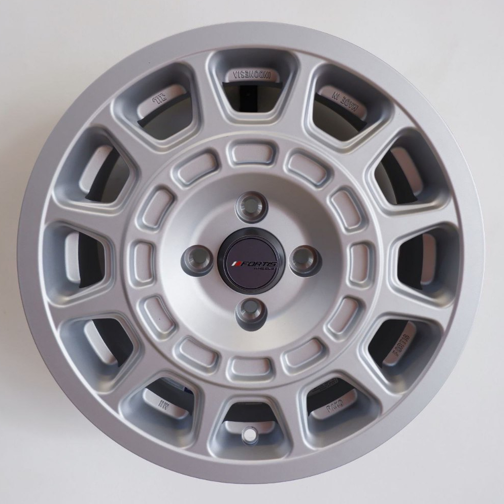 VELG MOBIL ORIGINAL FORTIS WHEELS BY PAKO PRW 15 TYPE 2 - CILEUNCA R15 x 6,5 4H 100 ET 38 MATT SILVE