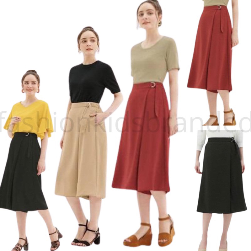 Celana Wide Kulot 7/8 Wanita By Gu (64)