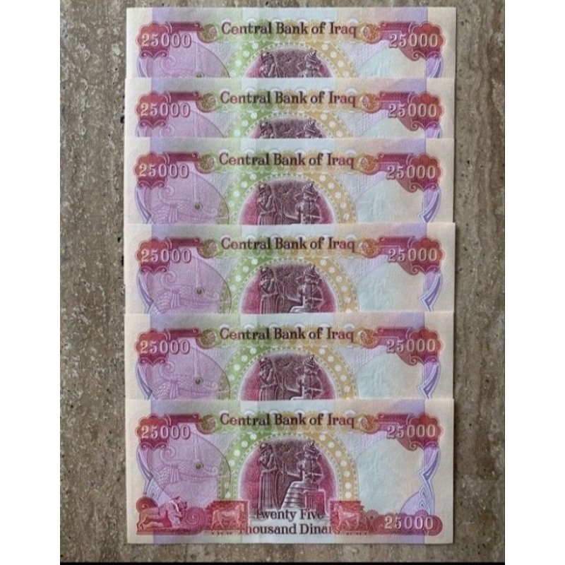 Uang Dinar 25.000 Irak / Iraq