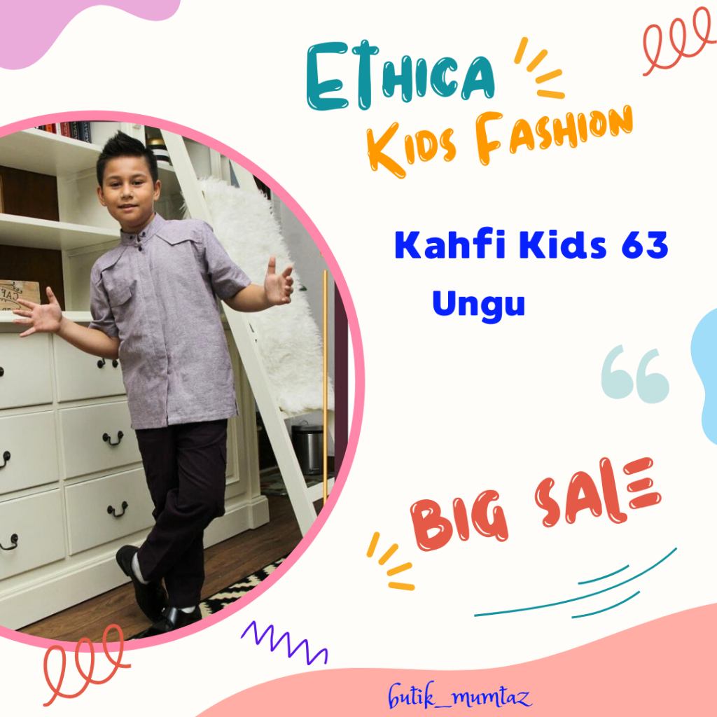 Kahfi kids 63 Ungu by Ethica