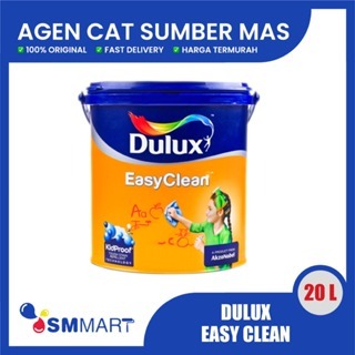 CAT TEMBOK INTERIOR DULUX EASY CLEAN ANTI VIRUS WARNA PUTIH 20 LITER / CAT TEMBOK DALAM RUMAH / CAT 