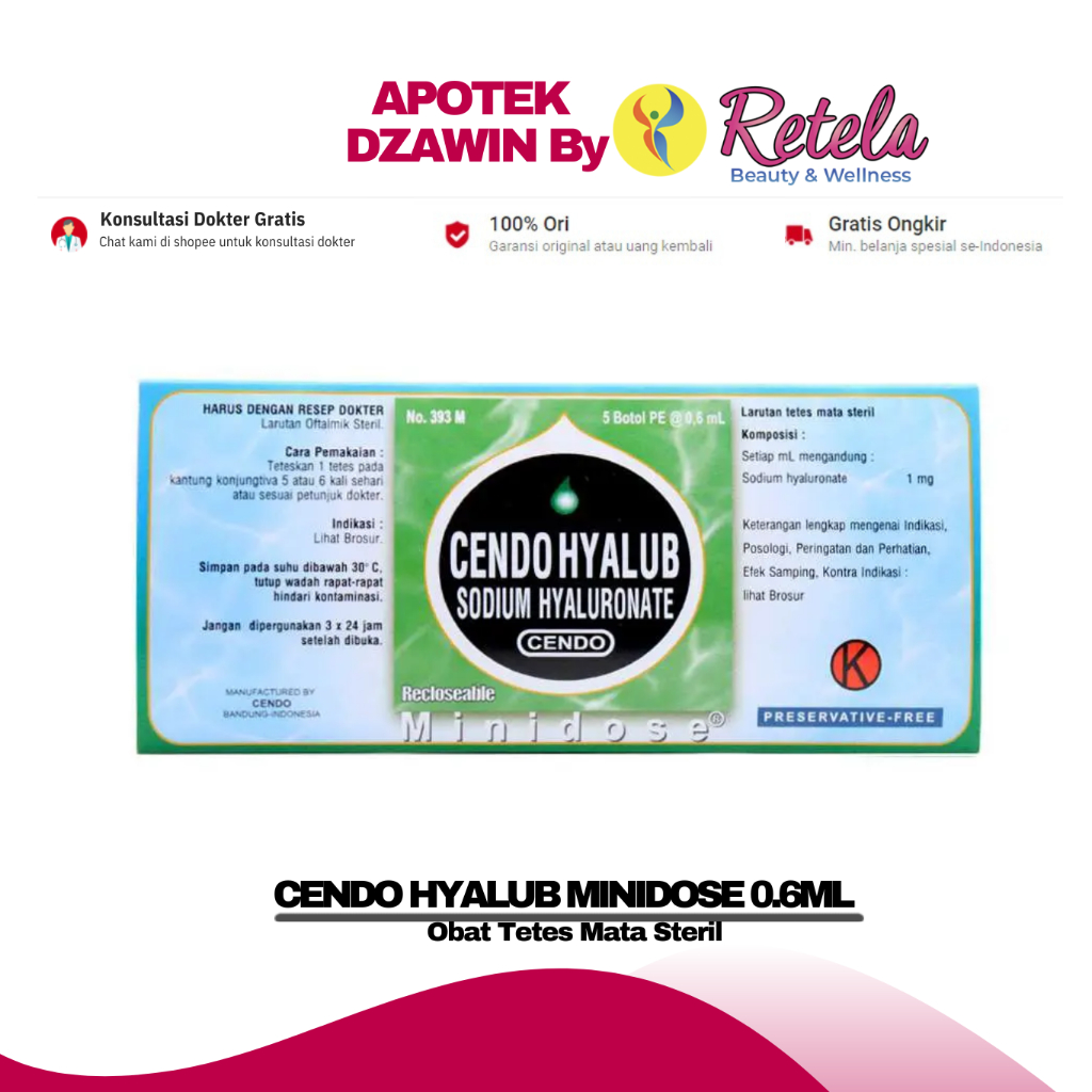 CENDO HYALUB MINIDOSE 0.6ML
