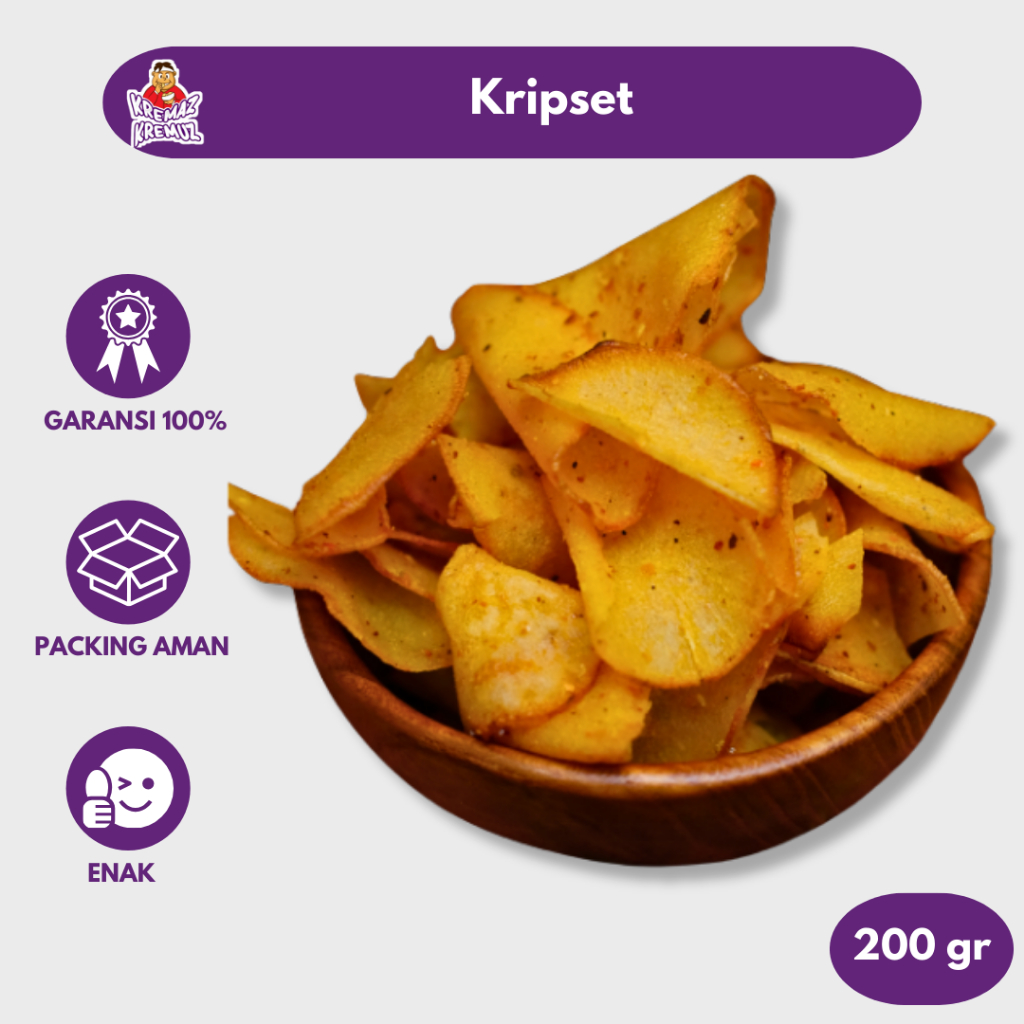 

KRIPSET / KERIPIK SETAN PEDAS 200gr