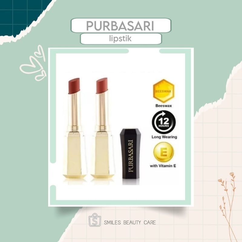 Purbasari lipstick colour matte/ lipstick tahan 12 jam