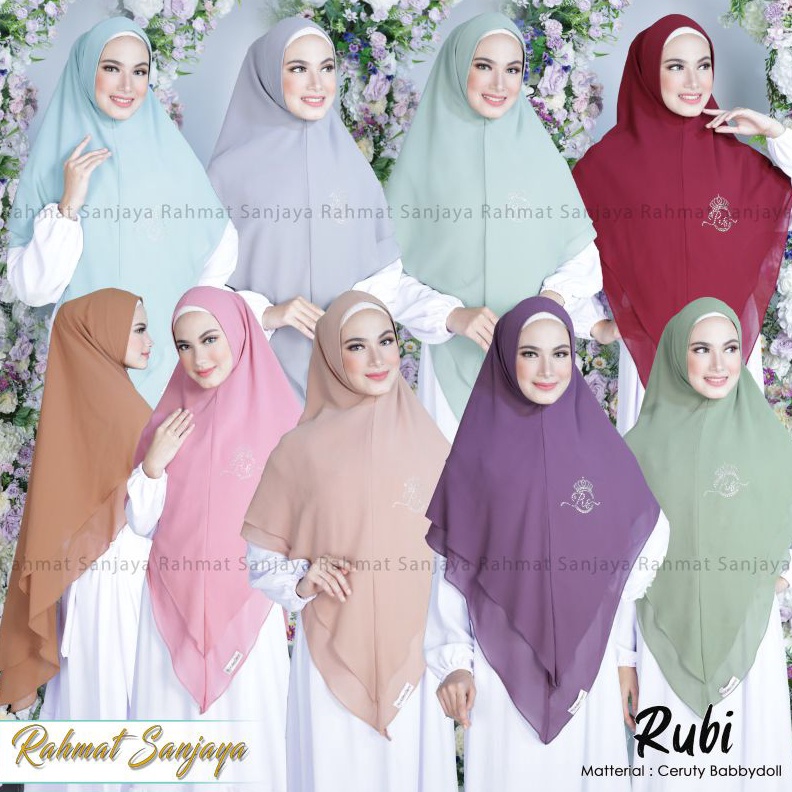 Discount Today TERBARU..KHIMAR 2 LAYAR JUMBO MODEL MUTIARA SAWAROSKY RAHMAT SANJAYA KHIMAR 2 LAYAR J