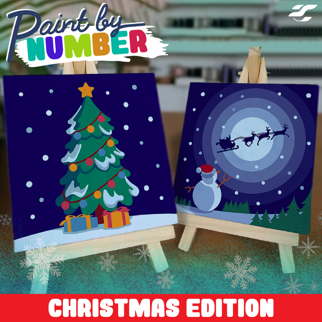 

[DIY] Paint by Number Kits - Christmas Edition (20x20)cm