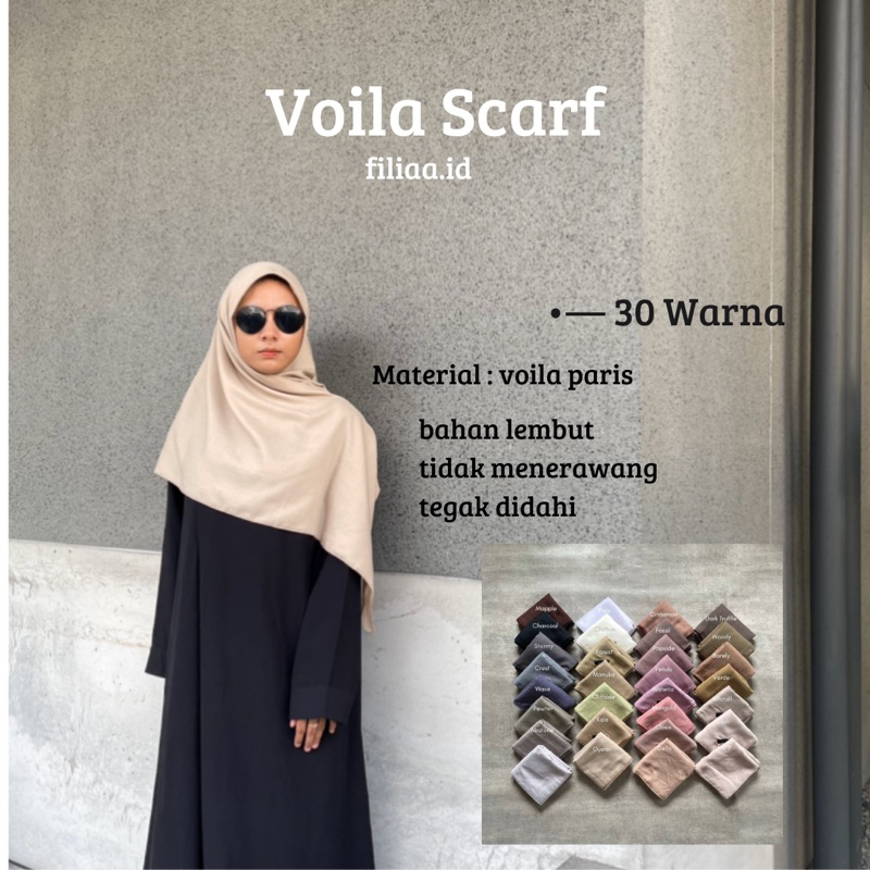 Voila scarf | Hijab segiempat voila paris