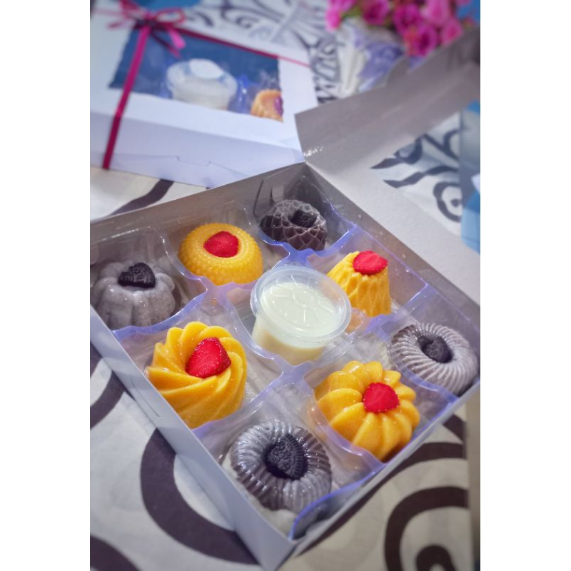 

puding buah mix puding oreo choco + vla vanilla