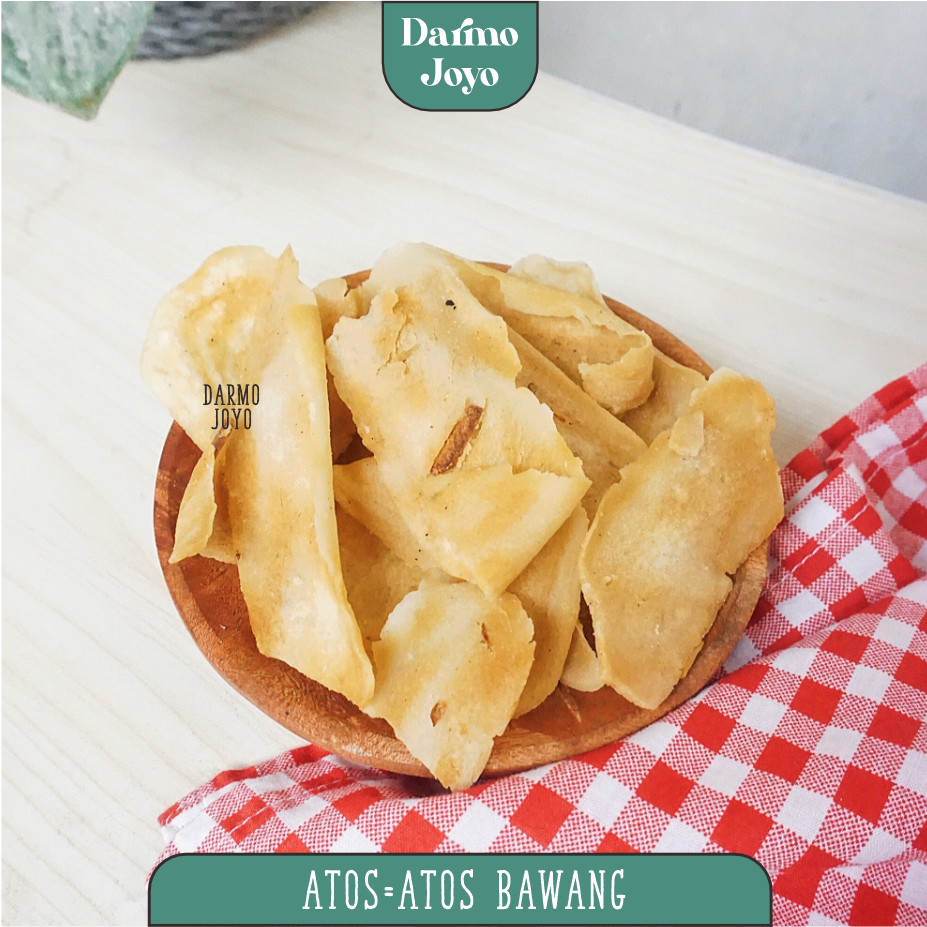 

Atos Atos Bawang 500gr - DARMO JOYO - Keripik Kripik Atoz Salatiga Renyah Jadul Gurih Camilan Cemilan Jajanan Snack Kiloan