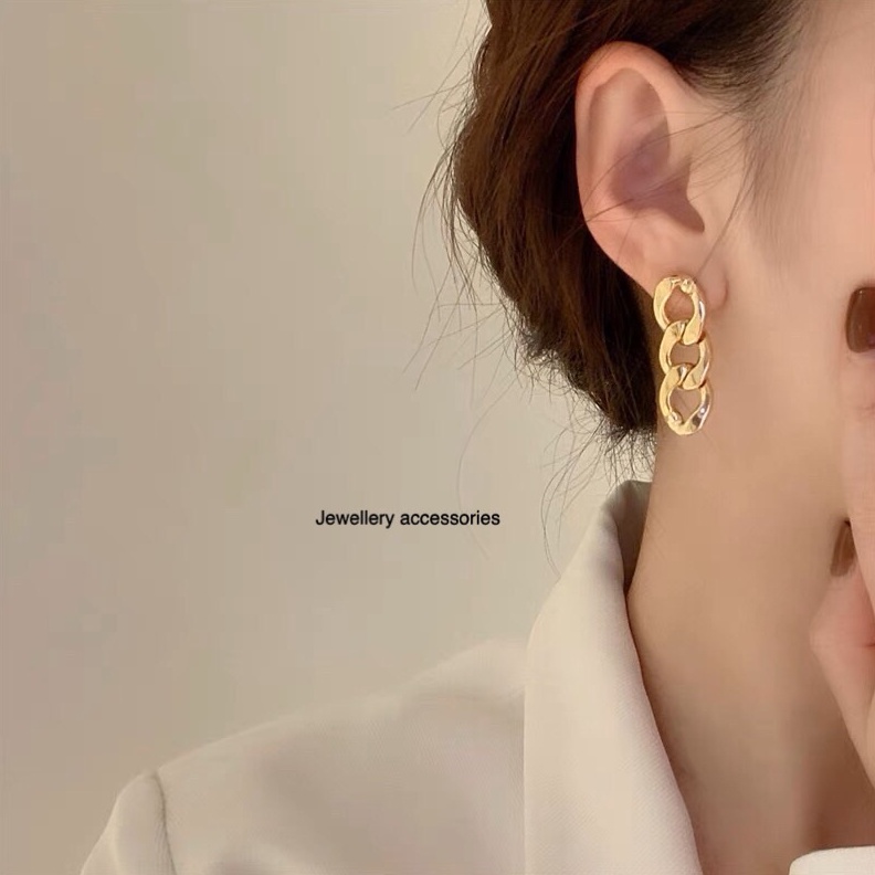 12.12 ✨SALE✨ Anting Titanium Sisik Naga Gold 18K Vintage Korea Fashion Style ?