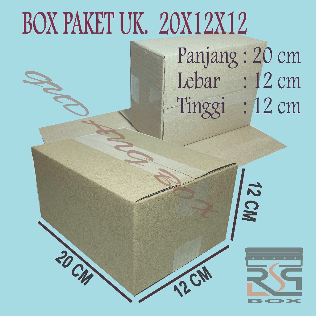 

Kardus ukuran 20x12x12 cm box paket online murah karton box packaging