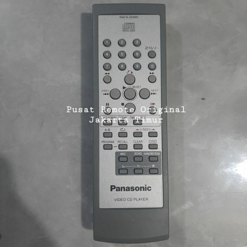 REMOTE REMOT CD DVD PANASONIK RAK-SLA04WH ORIGINAL