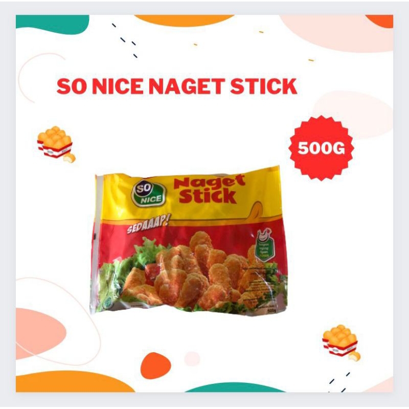 

SO NICE NUGGET STICK & SO NICE NUGGET AYAM 500GR