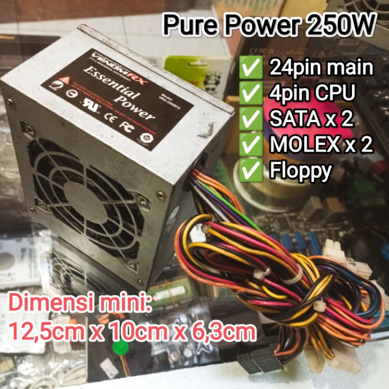 Power Supply mini pc psu slim itx atx sfx 400W 380W 250W std pure