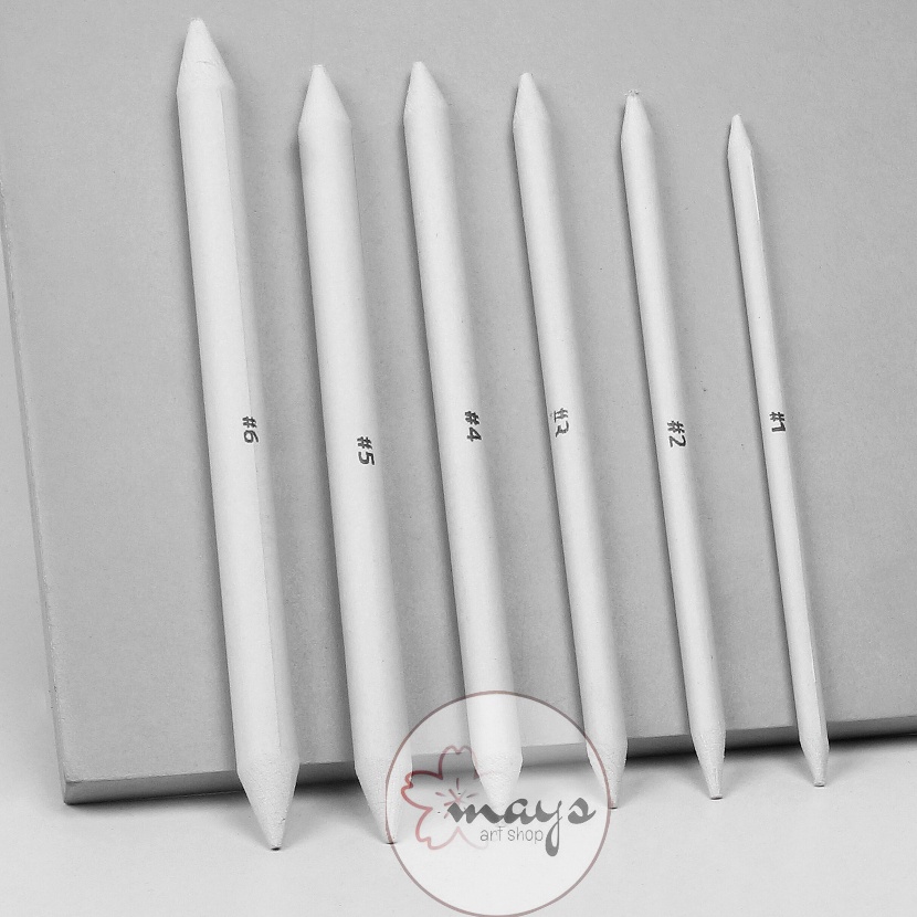 

D!skon Paper Stump Set Isi 6 Pcs - Paper Pencil - Pensil Blending Dusel Sketsa Sketch V-Tec [66]