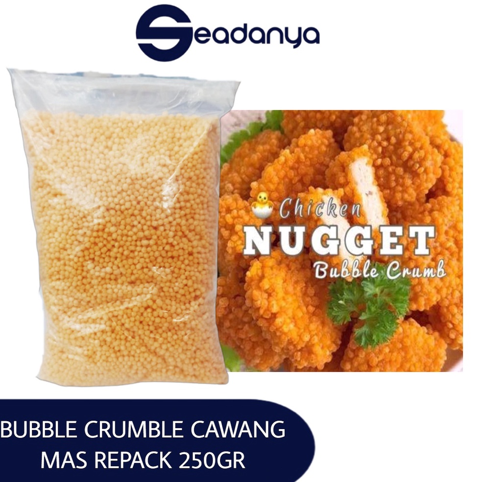 

S3ll3r BUBBLE CRUMB CAWANG MAS repack 250gr - Tepung roti crumble 250gr - Tepung nugget - rice crispy bubble crumb 250gr [62]