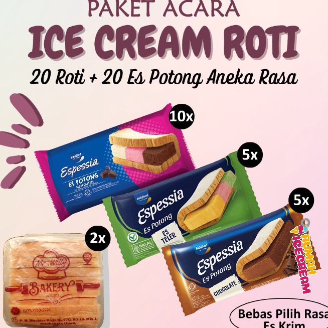 

WPGJ4476 5.5 COD Paket Acara Es Krim Potong Espessia 20 porsi