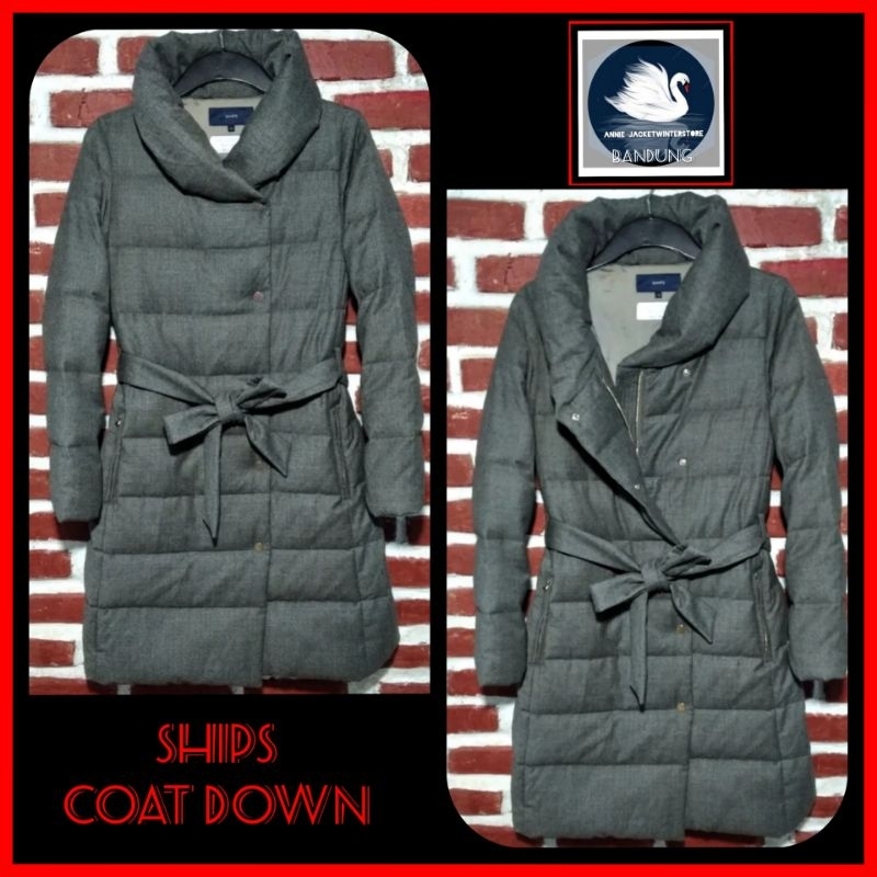 SHIPS COAT BELT DOWN