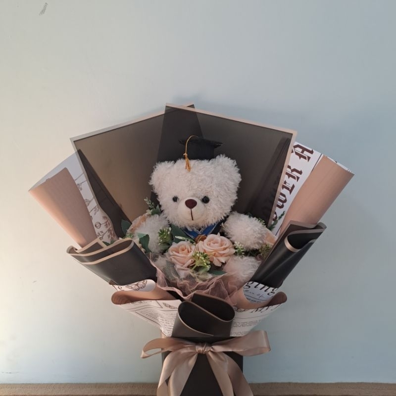 BUKET BUNGA WISUDA / BUKET BUNGA MURAH / BOUQUET WISUDA / BUKET BONEKA WISUDA / BUKET SIDANG / BUKET