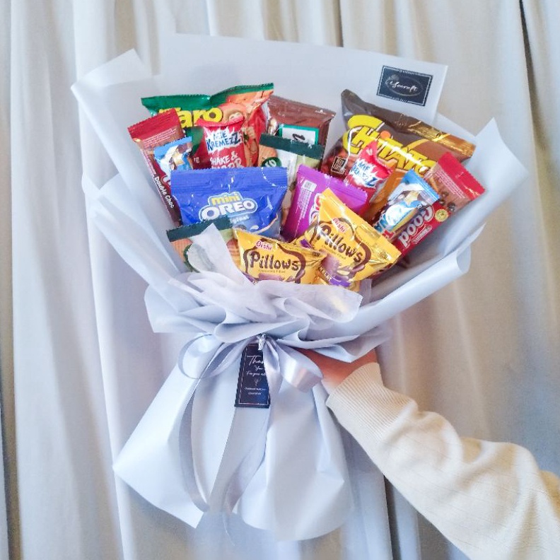 

BRANDS FESTIVAL BOUQUET SNACK / SNACK BOUQUET / BUKET MAKANAN / BUKET SNACK buruan