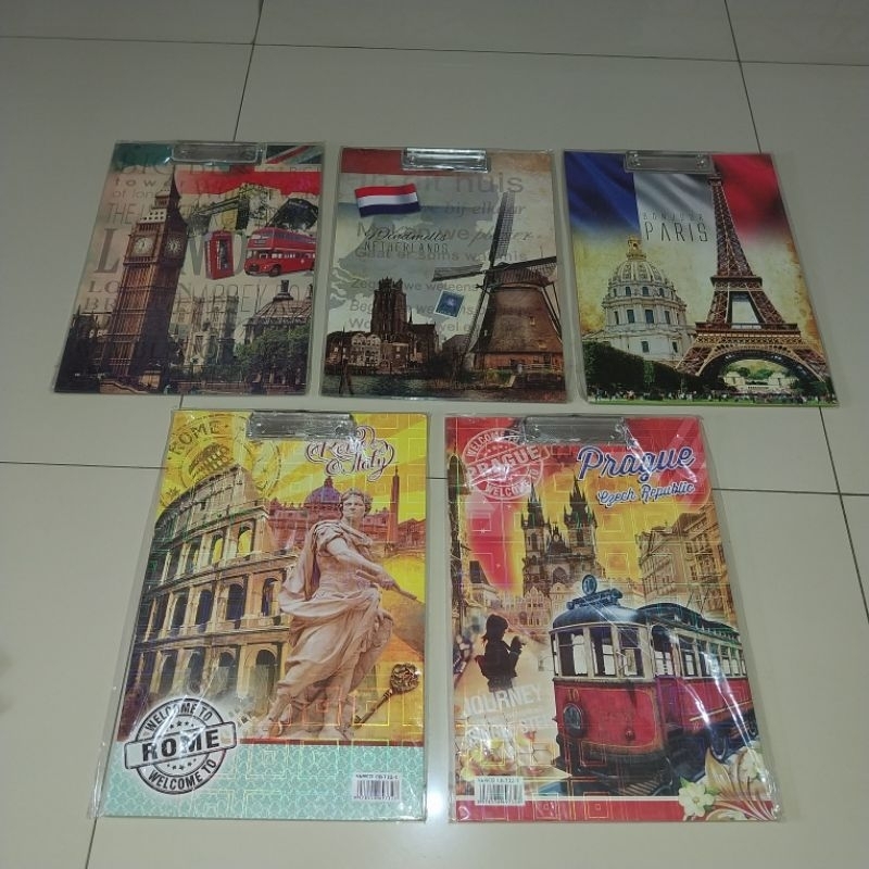 

(1pcs) Clip Board / Alas Ujian Paris Fancy