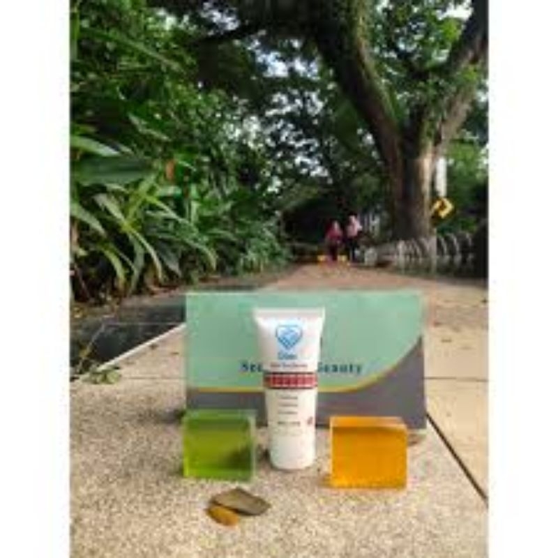 Paket Gtera Skincare isi 2 serum 2 sabun