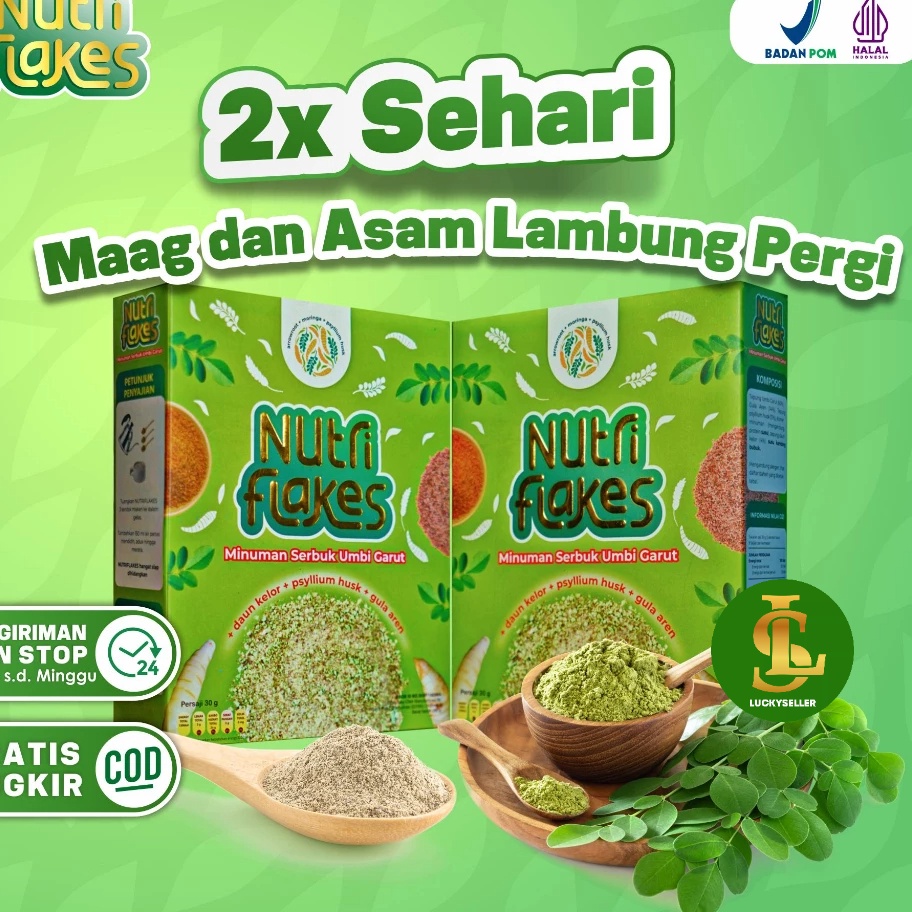 

VLCM5788 Terlaku... Nutriflakes - Sereal Sehat Ampuh Untuk Asam Lambung Maag Kronis Magh Gerd Lancarkan Pencernaan Kontrol Kadar Kolesterol Kolestrol