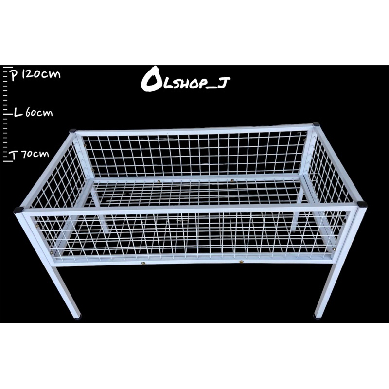 Rak wiremesh obral (Box obral) putih TebaL