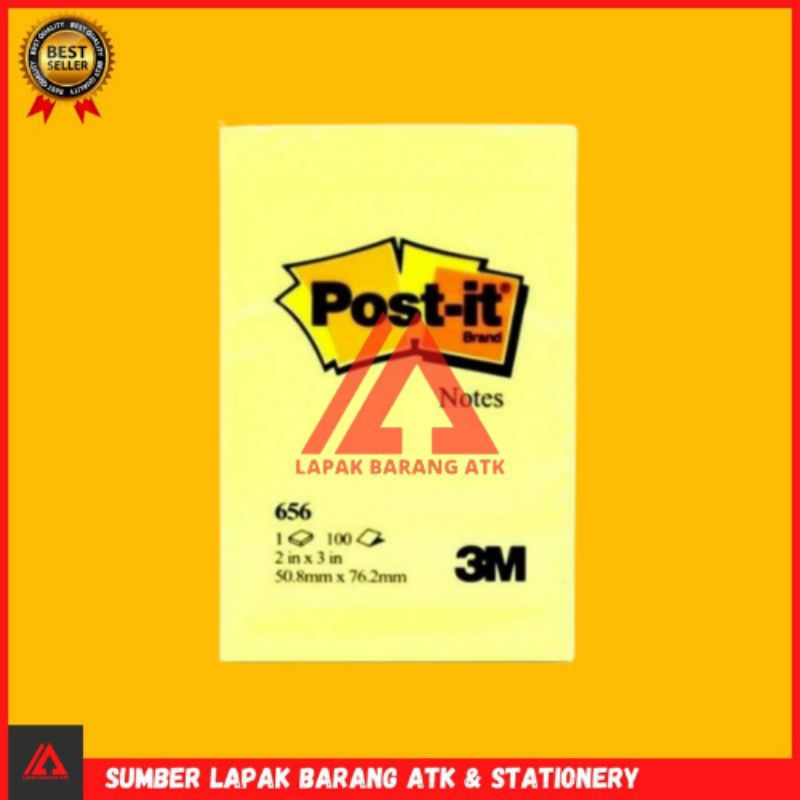

3M post it Stikcy Note 656 yellow 1 pc 100 shets 2x3 inch