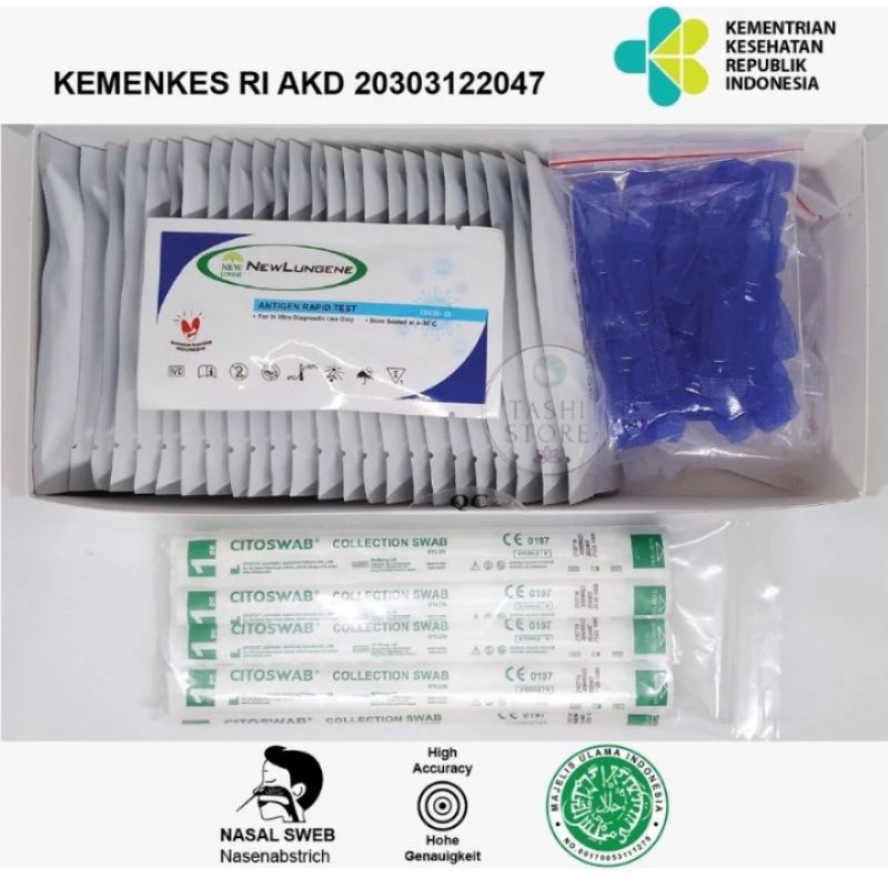 Tes swab antigen antigen New Lungene