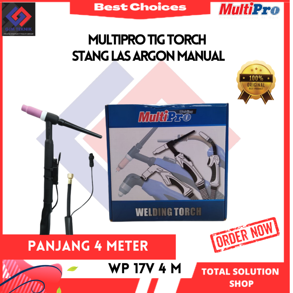 BL Tig Torch Set Wp 17v Wim Multipro Stang Las Argon Manual Welding