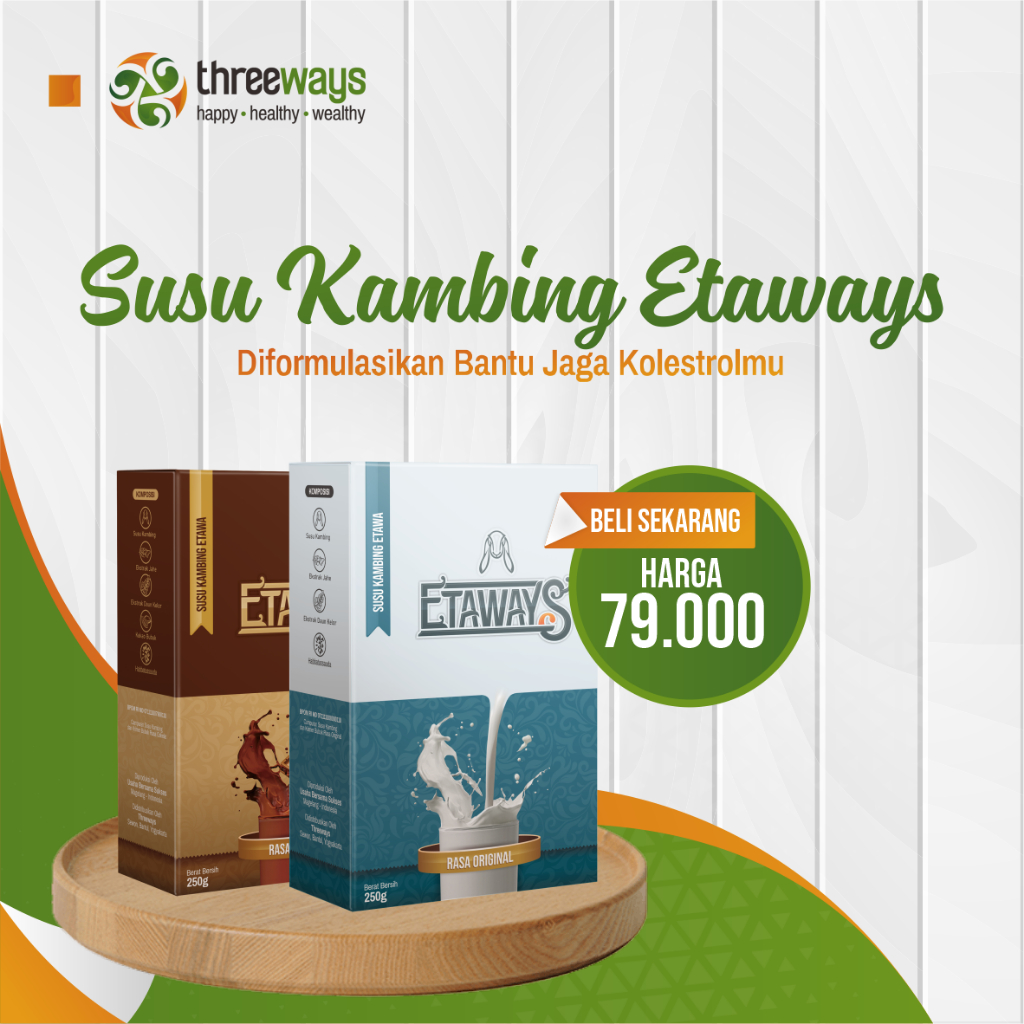 

Etaways – Susu Kambing Etawa Etawa Mendukung Proses Pertumbuhan Tulang dan Gigi Serta Mencegah Risiko Stunting pada Anak Anak. 250g