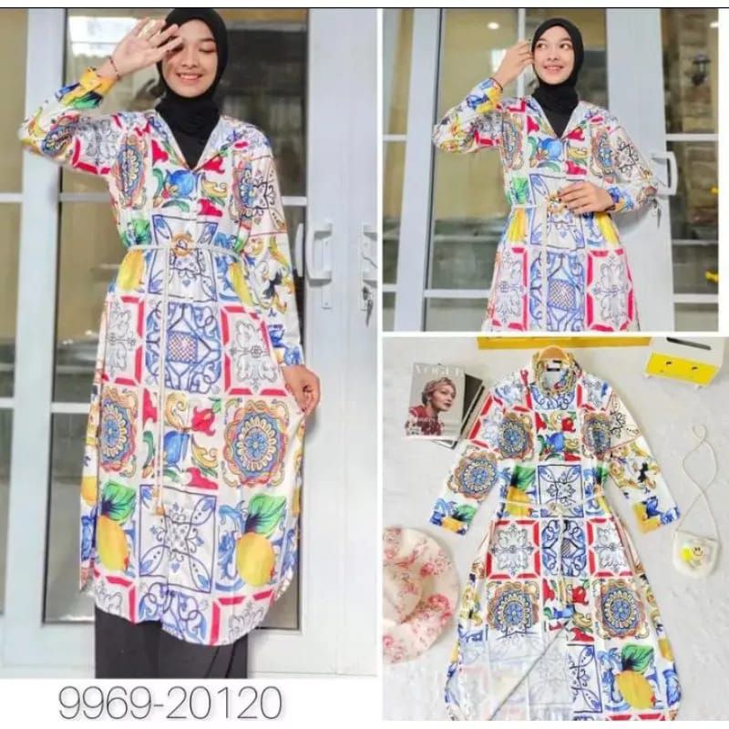 tunik katun silk premium import/tunik wanita