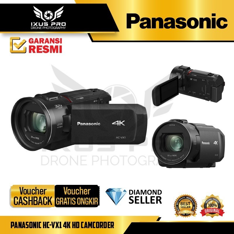 Panasonic HC-VX1 4K HD Camcorder Panasonic HCVX1 Handycam GARANSI RESMI