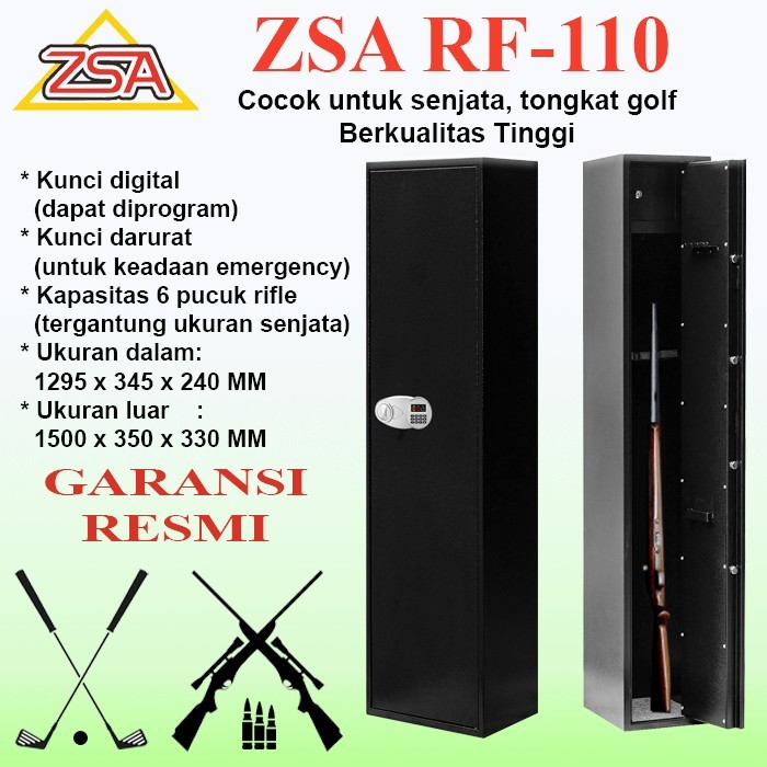 ZSA RF 110 Brankas Digital Baja. Laras Panjang, Official Store