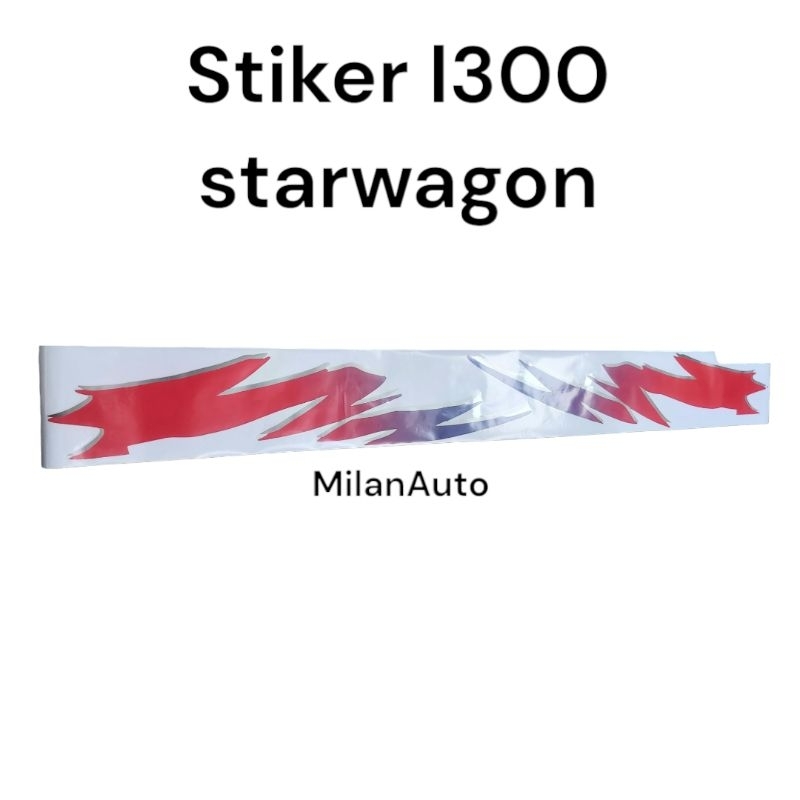 sticker stiker list body mitsubishi l300 minibus van starwagon