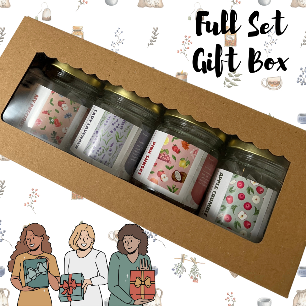 

TeeAsa Full Set Gift Box - Artisan Tea - Jar Kaca