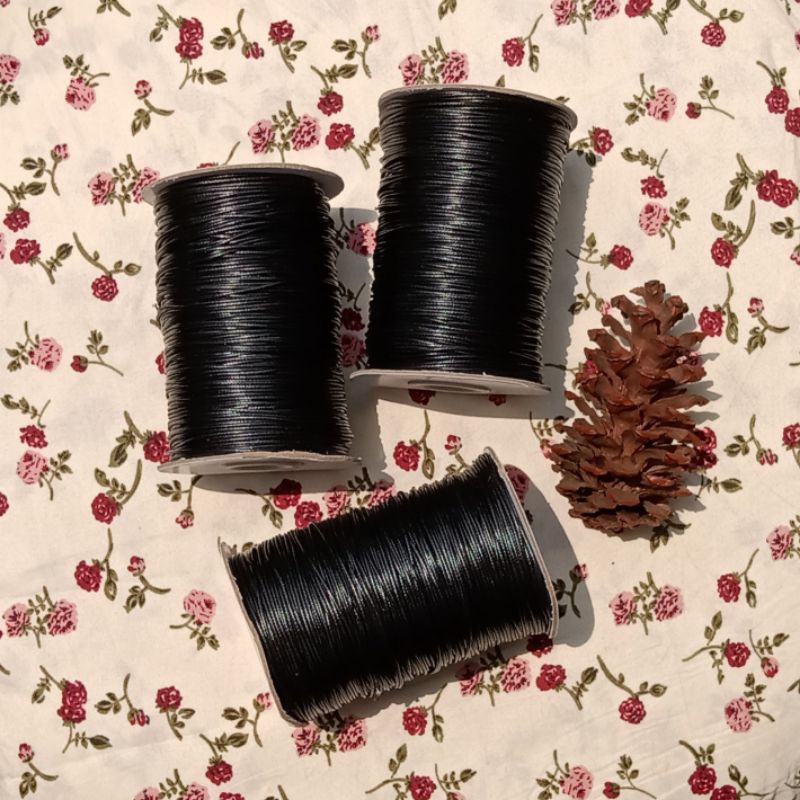 

[Araaa.Store] Tali Kulit Korea Hitam 1mm 1,5mm 2 mm 160 meter 1 Roll Gelondong