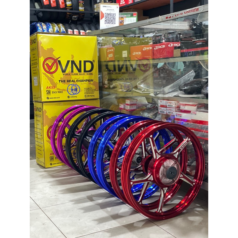 VND Velg Racing AK 55 140x17 & 160x17 - Jupiter Z/ Jupiter Mx Old/ Vega ZR/ F1ZR - velg enkei 511 ju