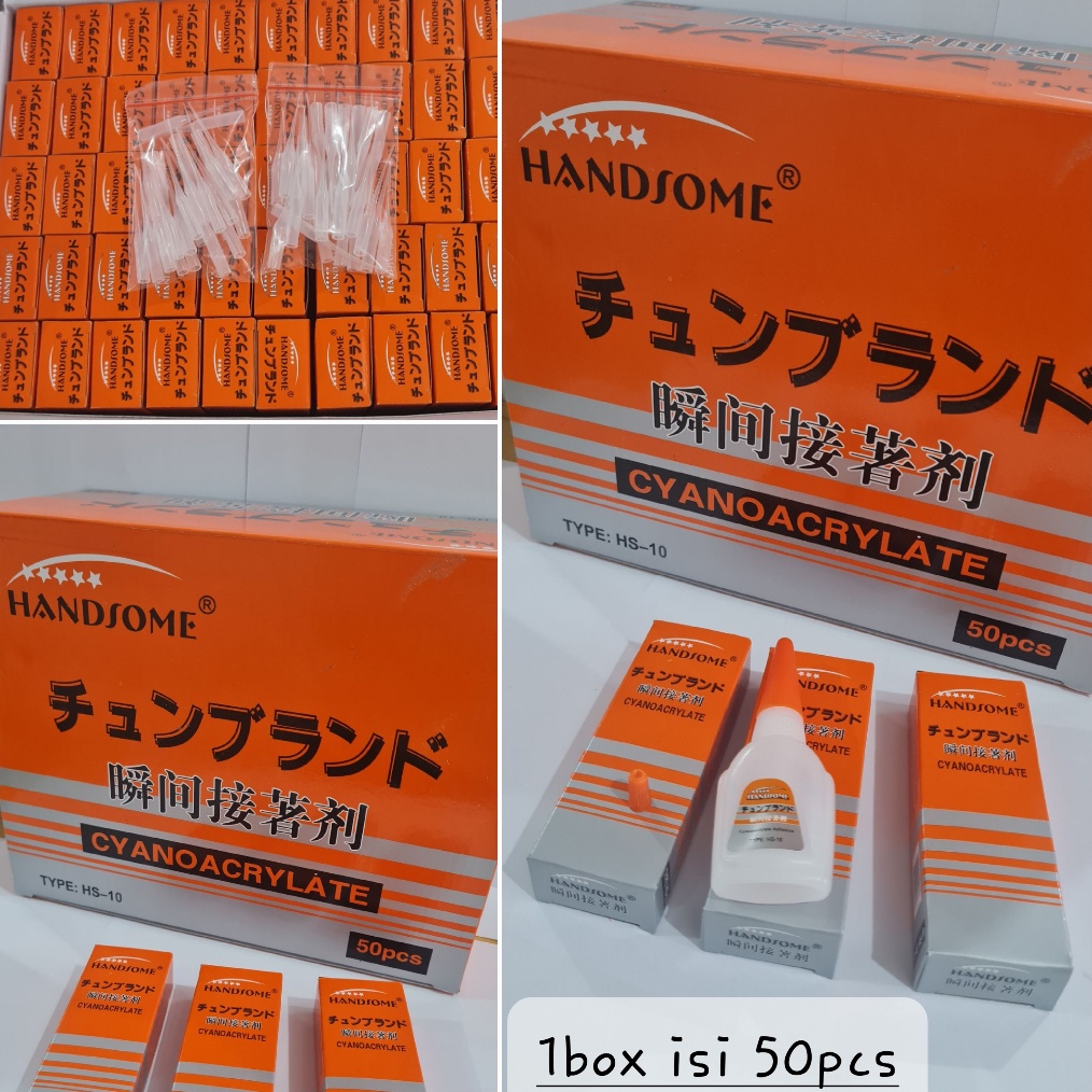 

Terbaik (50 Pcs) Lem Korea Handsome murah