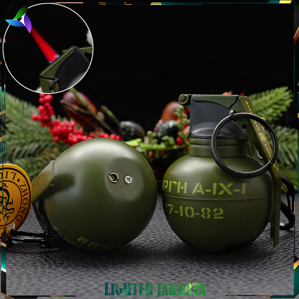 Korek Api Bara Gas Granat Green Zhong Long Lighter ZL-807