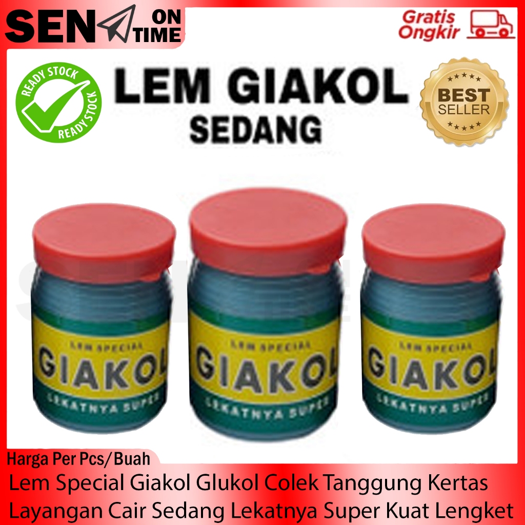 

Lem Special Giakol Glukol Colek Tanggung Sedang Perekat Media Kertas Layangan Kardus Glue Cair Sagu Kental Alat Perlengkapan Sekolah Kantor ATK Lim Encer Rekat Melekat Kuat Serbaguna Praktis Efesien Efektif Inikol Fankol Jascol Pastakol Hanakol